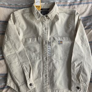 NWT Carhartt Beige Button-Up Shirt